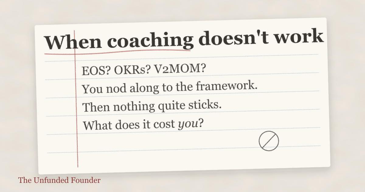 When coaching doesn't work